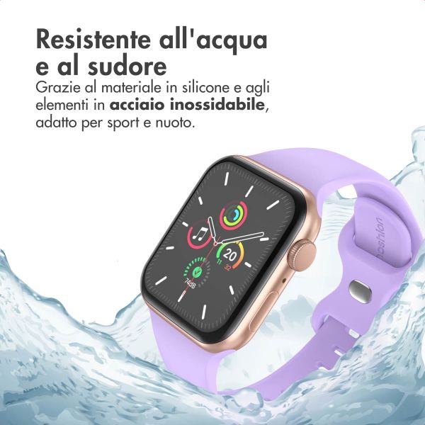 imoshion Cinturino in silicone⁺ Apple Watch | 44/45/46/49 mm - Taglia M/L - Lilla