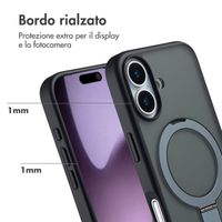Accezz Cover con anello e supporto con MagSafe Apple iPhone 17 - Nero