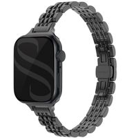Selencia Cinturino sottile in acciaio ispirato a Jubilee Apple Watch | 38/40/41/42 mm - Nero
