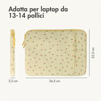 imoshion Custodia per laptop Design 13-14 pollici - Garden Stripes