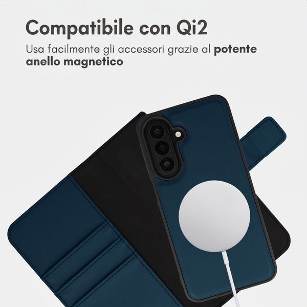 imoshion Cover a libro di lusso 2-in-1 rimovibile Samsung Galaxy A27 (5G) - Blu