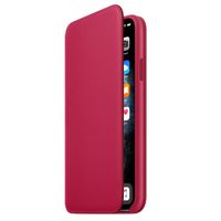 Apple Cover a libro in Pelle con Chiusura Apple iPhone 11 Pro Max - Red Raspberry