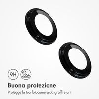 imoshion 2 Pack protezione lente fotocamera Apple iPhone 13 - Nero