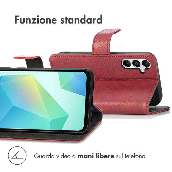 imoshion Cover a libro di Lusso Samsung Galaxy A16 - Rosso