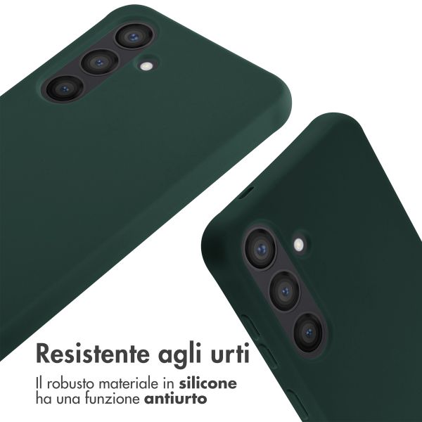 imoshion Cover in Silicone con Cordino Samsung Galaxy S24 - Verde scuro