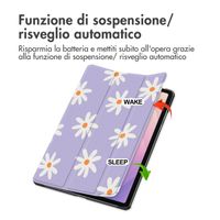 imoshion Cover Trifold Design Samsung Galaxy Tab S11 - Flowers Distance