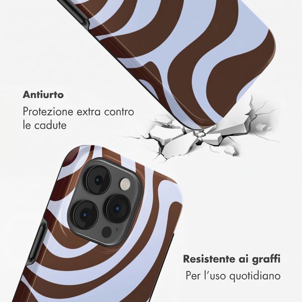 Selencia Cover Posteriore Vivid Apple iPhone 14 Pro - Dream Swirl Chocolate