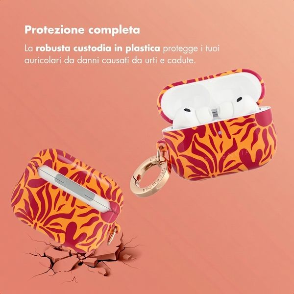 Selencia Cover Vivid  Apple Airpods Pro 3 - Tropical Vibes Apricot
