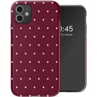 Selencia Cover Posteriore Vivid Apple iPhone 11 - Happy Dots Burgundy