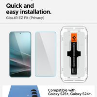 Spigen Vetro temperato privacy GLAStR EZ Fit + Applicatore - confezione da 2 Samsung Galaxy S24 Plus / S25 Plus