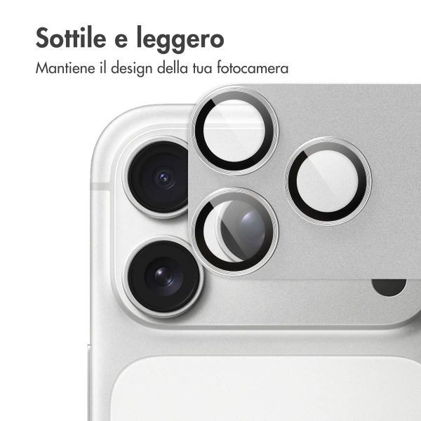 imoshion Protezione fotocamera in Vetro 2 Pezzi Apple iPhone 17 Pro Max - Silver