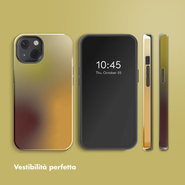 Selencia Cover posteriore Vivid con MagSafe Apple iPhone 13 - Gradient Olive Dust