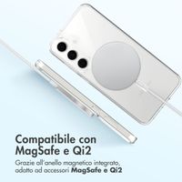 Accezz Cover posteriore Xtreme Impact con MagSafe Samsung Galaxy S25 FE - Trasparente