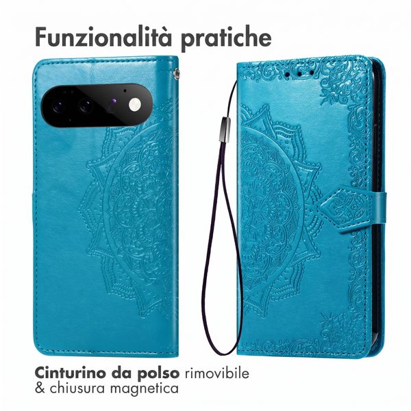 imoshion Cover a libro Mandala Google Pixel 11 - Turchese