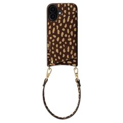 Selencia Nova cover posteriore in vera pelle con portacarte Apple iPhone 16 - Fawn Chic