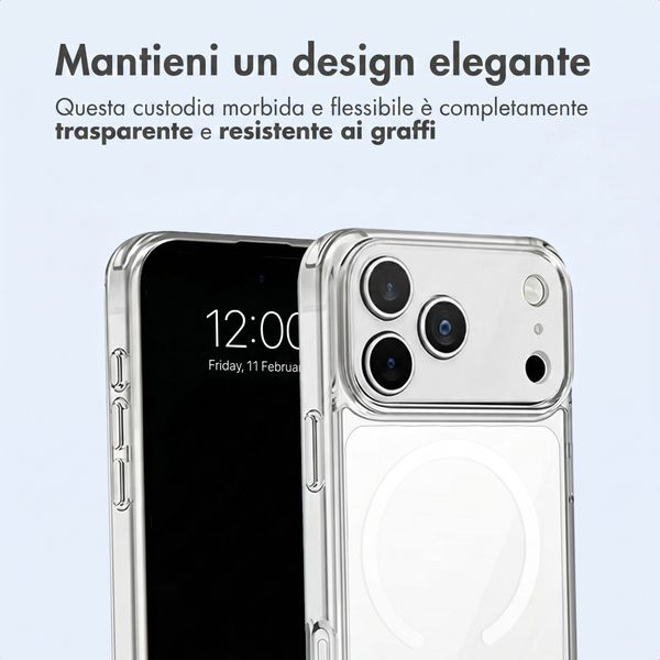 imoshion Cover posteriore protettiva con MagSafe Apple iPhone 18 Pro Max / 17 Pro Max - Trasparente