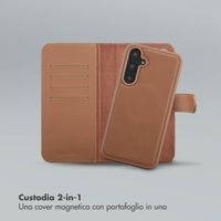 Selencia Libreria rimovibile Olyn con MagSafe Samsung Galaxy A55 - Marrone