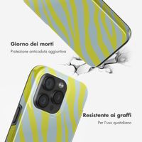 Selencia Cover posteriore Vivid con MagSafe Apple iPhone 15 Pro - Zebra Winter Sky Titanium Yellow