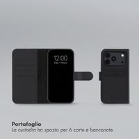 Accezz Cover a libro Edge rimovibile con MagSafe Apple iPhone 18 Pro / 17 Pro - Nero