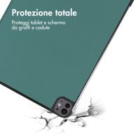 imoshion Cover a libro Trifold Apple iPad Pro 13 (2025) M5 / (2024) M4 - Verde scuro