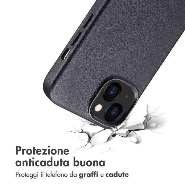 Accezz Cover in Pelle con MagSafe Apple iPhone 13 - Onyx Black
