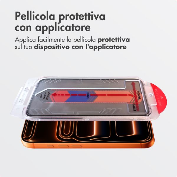 Accezz Vetro temperato privacy + Applicatore Apple iPhone 17 Pro Max