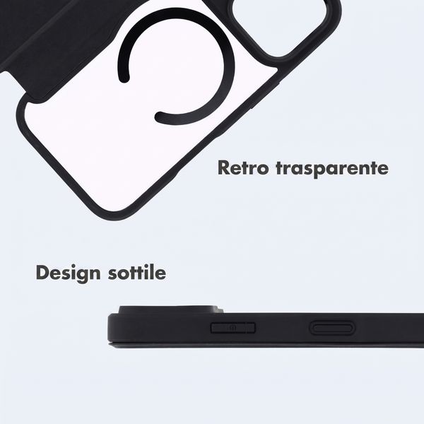 imoshion Bookcase trasparente con MagSafe Apple iPhone 18 Pro / 17 Pro - Nero
