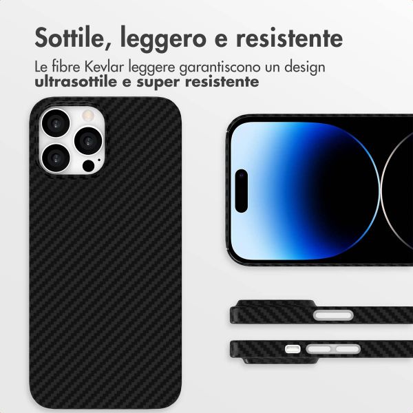 Accezz Cover MagSafe Kevlar® Apple iPhone 14 Pro Max - Nero