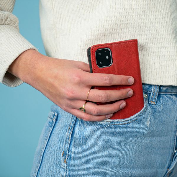 imoshion Cover a libro di Lusso Apple iPhone SE (2022 / 2020) / 8 / 7 / 6(s) - Rosso