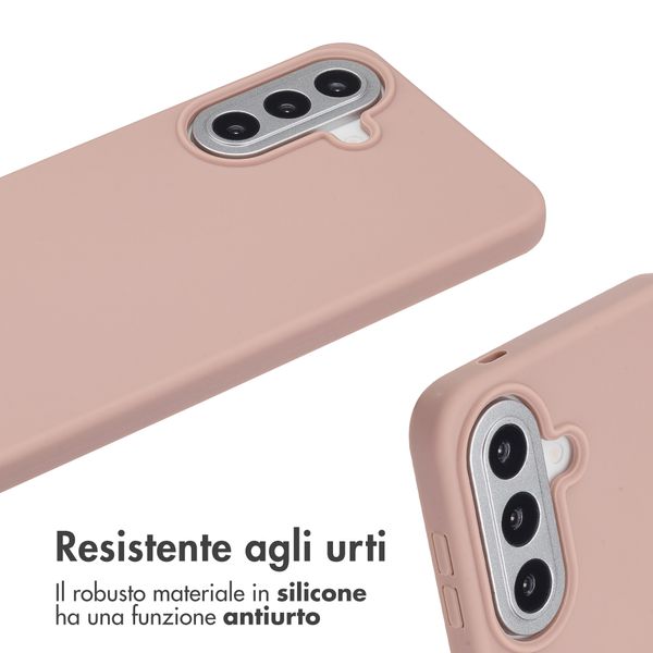 imoshion Cover in Silicone con Cordino Samsung Galaxy A57 (5G) - Sand Pink
