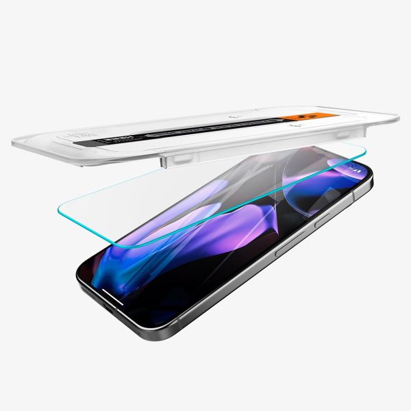 Spigen Vetro temperato GLAStR EZ Fit, confezione da 2 + Applicatore Google Pixel 9 Pro XL / 10 Pro XL