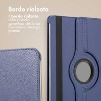 imoshion Cover Girevole a 360° Samsung Galaxy Tab S9 11.0 pollici / S10 Lite / S10 FE / S9 FE 10.9 pollici - Blu scuro
