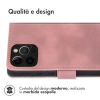 imoshion Cover a libro con Cordino Apple iPhone 12 (Pro) - Rosa