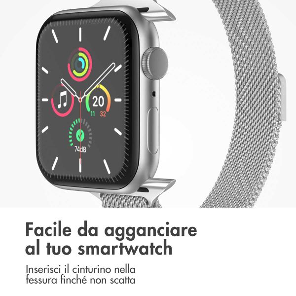 imoshion Cinturino sottile Milanese Apple Watch | 38/40/41/42 mm - Argento