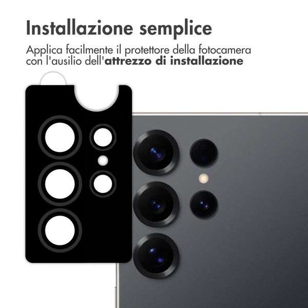 imoshion 2 Pack protezione lente fotocamera Samsung Galaxy S25 Ultra - Titanium Black