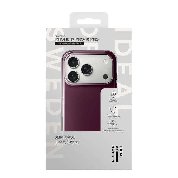iDeal of Sweden Cover sottile MagSafe Apple iPhone 18 Pro / 17 Pro - Glossy Cherry