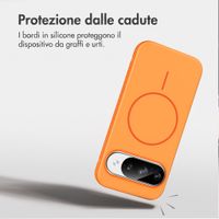 imoshion Cover posteriore Color con Thin MagSafe Ring Google Pixel 9 / 9 Pro - Arancio