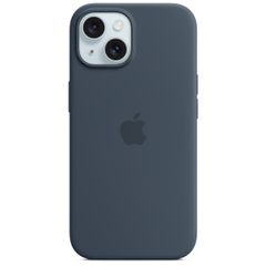 Apple Cover Posteriore in Silicone con MagSafe Apple iPhone 15 - Storm Blue