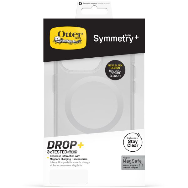 OtterBox Cover Posteriore Trasparente Symmetry con MagSafe Apple iPhone 14 Pro - Trasparente