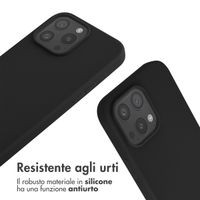 imoshion Cover in Silicone con Cordino Apple iPhone 16 Pro Max - Nero