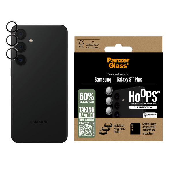 PanzerGlass Pellicole protettive fotocamera Hoops Optic Rings Samsung Galaxy S25 Plus - Trasparente