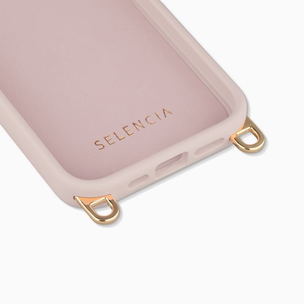 Selencia Cover posteriore Rivièra con MagSafe con ganci rimovibili Apple iPhone 15 Pro - Sorbet Pink