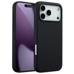 Accezz Cover in silicone liquido con MagSafe Apple iPhone 17 Pro Max - Nero