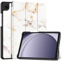 imoshion Cover Trifold Design Samsung Galaxy Tab A11 / A9 8.7 pollici - White Marble