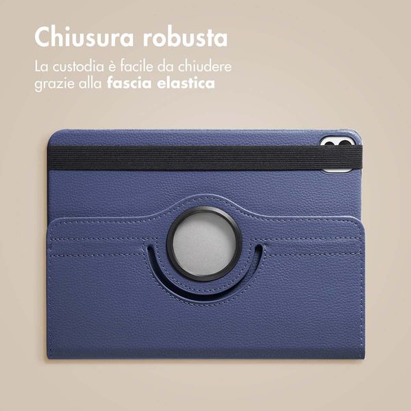 imoshion Cover Girevole a 360° Apple iPad Pro 11 (2025) M5 / (2024) M4 - Blu scuro