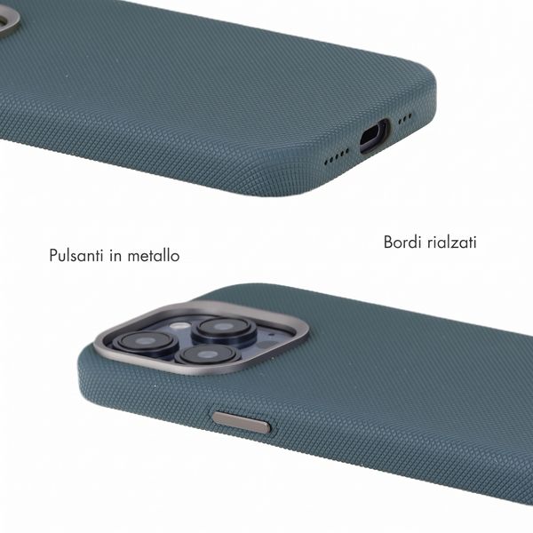 Accezz Cover Mesh con MagSafe Apple iPhone 15 Pro - Blu scuro