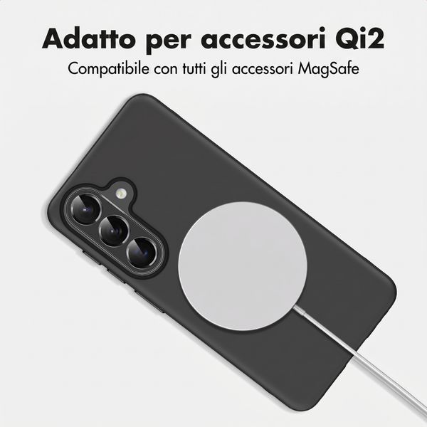 imoshion Cover posteriore Color con Thin MagSafe Ring Samsung Galaxy S26 - Nero