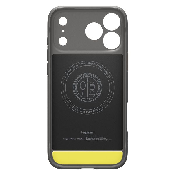 Spigen Cover Rugged Armor con MagSafe Apple iPhone 18 Pro / 17 Pro - Gray