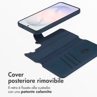 Accezz Cover in pelle 2 in 1 con MagSafe Samsung Galaxy S26 - Nightfall Blue