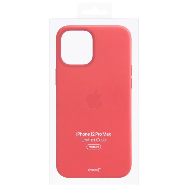 Apple Cover in Pelle MagSafe  iPhone 12 Pro Max  - Rosso